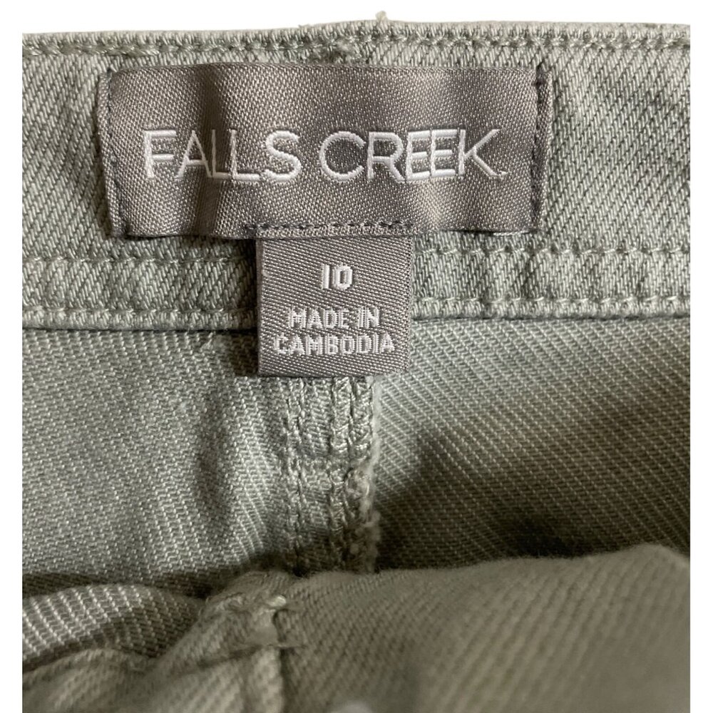 Falls Creek Green Denim Bermuda Shorts Womens Size 10 - Picture 8 of 10
